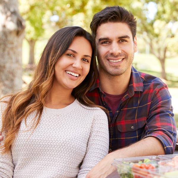 young smiling couple