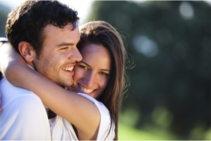 Happy couple smiling